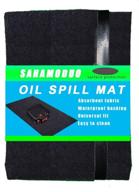 🛢️ premium reusable oil spill mat (36"x 30") - absorbent garage floor oil pad to contain liquids and protect garage floor surface logo