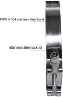 ronteix adjustable t-bolt clamps - full 304 stainless steel with lock nut, fits 3'' hose (83-91mm), 2 pack logo