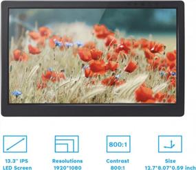 img 3 attached to SunFounder Portable Raspberry Display 13.3" with Full HD 1920X1080 Resolution and 60Hz Refresh Rate