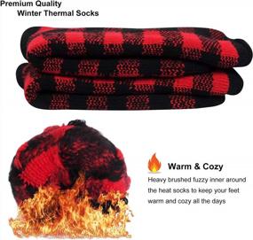 img 2 attached to Warm Your Feet With Thick Thermal Socks: Best For Men In Extreme Temperatures