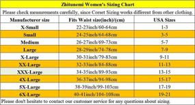 img 3 attached to Plus Size Waist Training Corset Bustier: Zhitunemi Women'S Satin Underbust Cincher