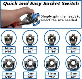 img 3 attached to Universal Socket Wrench Standard Rotating