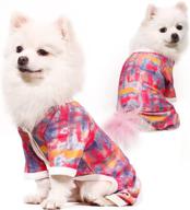 🐶 breathable topkins dog pajamas - soft puppy clothes with cute pattern, pet onesie for small dogs - perfect for daily indoor and outdoor use логотип