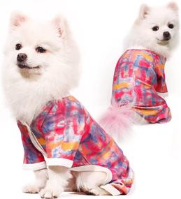 img 4 attached to 🐶 Breathable Topkins Dog Pajamas - Soft Puppy Clothes with Cute Pattern, Pet Onesie for Small Dogs - Perfect for Daily Indoor and Outdoor Use