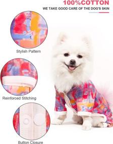 img 2 attached to 🐶 Breathable Topkins Dog Pajamas - Soft Puppy Clothes with Cute Pattern, Pet Onesie for Small Dogs - Perfect for Daily Indoor and Outdoor Use