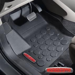 img 3 attached to 🚗 2013-2018 Ford Escape Floor Mats: Front & Rear Liners - 100% Weather Resistant | Fits All 2013-2018 Escape Models (Including C-Max)