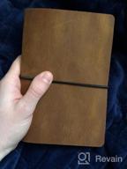 img 1 attached to Travel In Style: Refillable Leather Notebook Cover For Small Journals review by Emmanuel Winschel