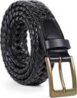 braided leather jasgood single b brown men's accessories good in belts логотип