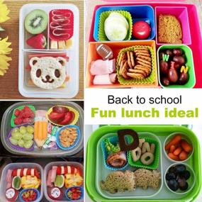 img 3 attached to Organize Lunchtime With Cadeya'S 40-Pc Silicone Dividers For Bento Boxes