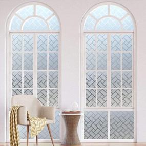 img 2 attached to 17.5 X 78.7 Inches Sun Blocking Window Privacy Film Static Clings 3D Decals Stickers For Home Office Living Room