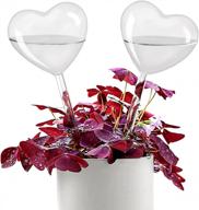 effortless plant care: kikiheim self-watering glass globes for indoor and outdoor plants - set of 2 hearts логотип