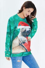 img 2 attached to Loveternal Women'S And Men'S Ugly Christmas Sweater 3D Funny Graphic Jumper Sweatshirt For Xmas Party