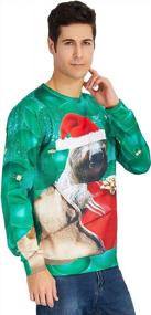 img 1 attached to Loveternal Women'S And Men'S Ugly Christmas Sweater 3D Funny Graphic Jumper Sweatshirt For Xmas Party