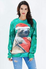 img 3 attached to Loveternal Women'S And Men'S Ugly Christmas Sweater 3D Funny Graphic Jumper Sweatshirt For Xmas Party