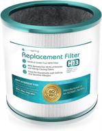 purespring true hepa h13 replacement filter for dyson pure cool link models tp01, tp02, tp03, and bp01 - high-quality filter blocks over 99.9% of contaminants (part# 968126-03, 305158-01) logo