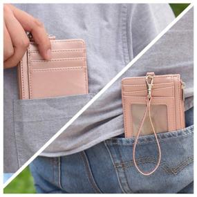 img 3 attached to Teskyer Minimalist Wallet Lanyard Blocking Women's Handbags & Wallets : Wallets