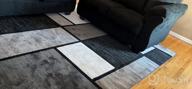 img 1 attached to Contemporary Modern Boxes Navy Area Rug 5' 3" x 7' 3" by Rugshop review by Rob Sanchez