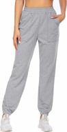 👖 stylish and comfortable misakia women's high waisted sweatpants: ideal for 2021 spring/summer workouts and lounging with pockets! logo