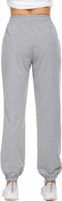 img 1 attached to 👖 Stylish and Comfortable Misakia Women's High Waisted Sweatpants: Ideal for 2021 Spring/Summer Workouts and Lounging with Pockets!