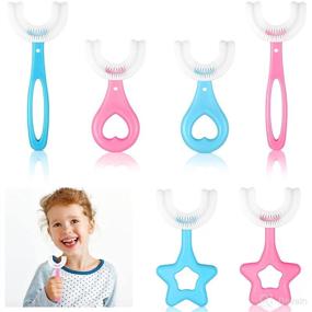 img 4 attached to Pieces Toothbrush Silicone Toddler Children