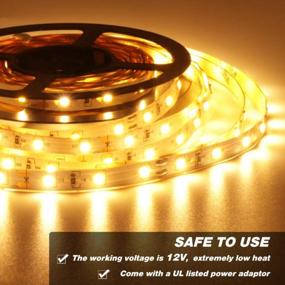 img 3 attached to Onforu 16.4Ft LED Tape Light In 3000K Warm White - Dimmable And Flexible For Home, Kitchen, And Bedroom