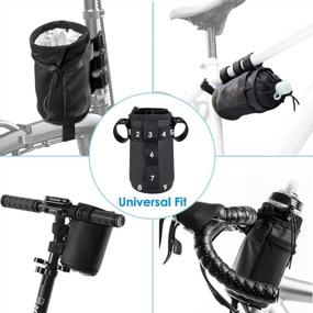 img 3 attached to Bike Bottle Holder Bag With Phone Storage & Insulation For Touring & Commuting