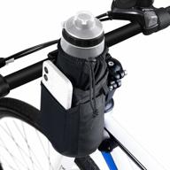 bike bottle holder bag with phone storage & insulation for touring & commuting logo