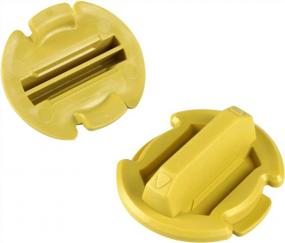 img 1 attached to PLUSUTV 2X Floor Drain Plugs Cover Twist Trap Seal For Polaris RZR 1000 900 XP Turbo General 2015-2018, Yellow Drain Plug For Car Floor, Body, And Rocker Panels, Gold, 8414694
