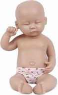 realistic silicone reborn baby doll girl - 15 inches, lifelike, not vinyl material, newborn, full body, perfect for collectors logo