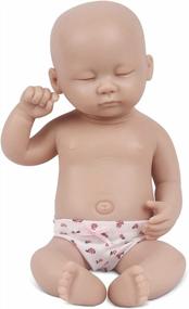 img 4 attached to Реалистичная силиконовая кукла Reborn Baby Doll Girl - 15 дюймов, реалистичная, не виниловый материал, новорожденная, все тело, идеально подходит для коллекционеров