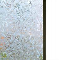 niviy 3d static cling window film decorative flower privacy non-adhesive covering 11.8" x 78.7" high quality logo