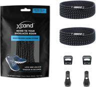 xpand elastic no tie shoelaces with quick release tension control - round lacing - perfect fit for all adult and kids shoes логотип