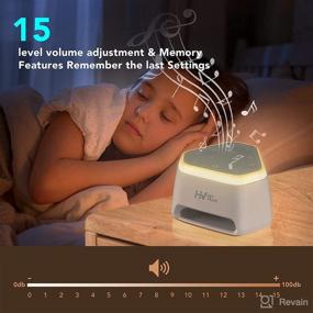 img 2 attached to White Noise Machine for Baby Kids Adults with Night Light, 26 Non-Looping Natural Soothing Sounds and Memory Function, 15 Levels of Volume and Sleep Sound Timer Powered by USB - Sound Machines