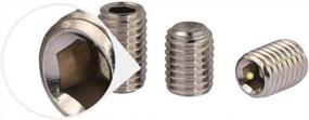 img 1 attached to 100Pcs M5-0.8 X 8Mm Socket Set Screws, A2-21H Stainless Steel, Allen Drive