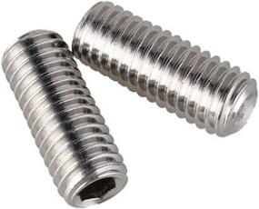 img 2 attached to 100Pcs M5-0.8 X 8Mm Socket Set Screws, A2-21H Stainless Steel, Allen Drive