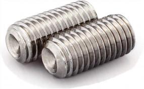 img 4 attached to 100Pcs M5-0.8 X 8Mm Socket Set Screws, A2-21H Stainless Steel, Allen Drive