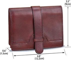 img 1 attached to Genuine Leather RFID Blocking Handmade Organizer Women's Handbags & Wallets at Wallets