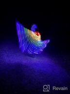 img 1 attached to IMucci Multicolor LED Belly Dance Isis Wings With Telescopic Sticks And Flexible Rods For Adults And Children, Perfect For Angel Dance And Glow Performances review by Anthony Wilson