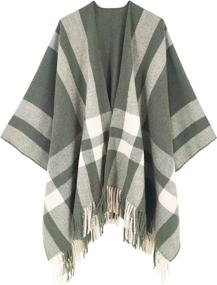 img 4 attached to 🧥 Poncho Cardigan for Women by Breezy Lane - Stylish Women's Accessories: Scarves & Wraps