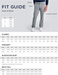 img 1 attached to Haggar Men'S Iron Free Premium Khaki Straight Fit Flat Front Flex Waist Casual Pants