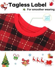 img 3 attached to 🎄 Queen Daughter Christmas Pajamas - 100% Cotton Sleepwear for Girls & Boys 18 Months to 12 Years