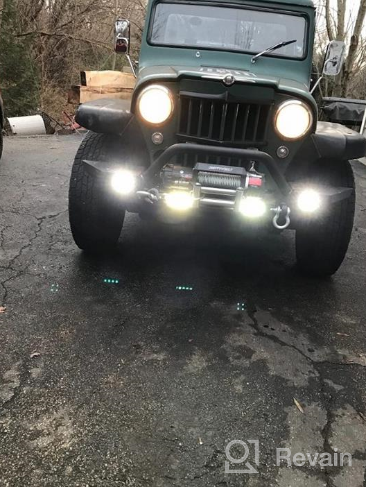 img 1 attached to Upgrade Your Jeep Wrangler JK With LEDKINGDOMUS Front Bumper - Rock Crawler Style With Durable Winch Plate And Powerful LED Lights review by Vic Alexander