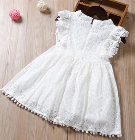img 1 attached to RJXDLT Toddler Elegant Flutter Princess Girls' Clothing : Dresses
