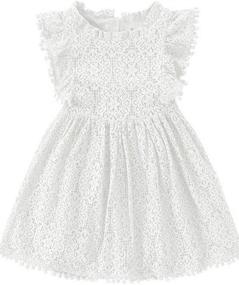 img 4 attached to RJXDLT Toddler Elegant Flutter Princess Girls' Clothing : Dresses