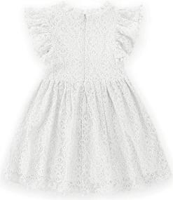img 3 attached to RJXDLT Toddler Elegant Flutter Princess Girls' Clothing : Dresses
