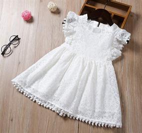 img 2 attached to RJXDLT Toddler Elegant Flutter Princess Girls' Clothing : Dresses