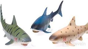 img 2 attached to 🦈 1-Pack of US Toy Assorted Bathtub Sharks
