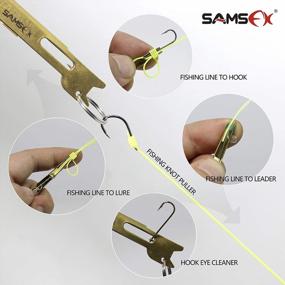 img 1 attached to SAMSFX Fishing Line & Hook Knot Tying Tool Kit - 3 Knot Tyers W/ Zinger Retractor!