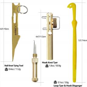 img 3 attached to SAMSFX Fishing Line & Hook Knot Tying Tool Kit - 3 Knot Tyers W/ Zinger Retractor!