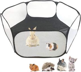 img 4 attached to Amakunft Breathable Transparent Chinchillas Hedgehogs Small Animals ~ Houses & Habitats